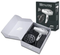 Parlux - Secador DIGITALYON Plata 2400 Watios + Difusor Magic Sense
