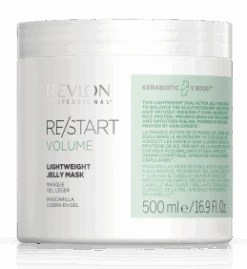 Revlon Restart - Mascarilla Ligera En Gel VOLUME Para Cabello Fino Y Sin Volumen 500 Ml