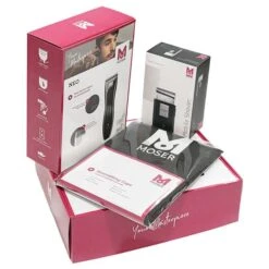 Moser - Pack Máquina Cortapelo NEO Negra + Afeitadora MOBILE SHAVER + Capa De Corte