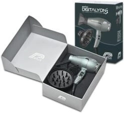 Parlux - Secador DIGITALYON Gris Glitter 2400 Watios + Difusor Magic Sense