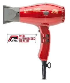 Parlux - Secador De Pelo 3500 SUPERCOMPACT IONIC Rojo 1960 Watios