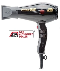 Parlux - Secador De Pelo 3800 ECO FRIENDLY IONIC CERAMIC Negro 2100 Watios