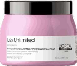 L`Oréal Serie Expert - Mascarilla Alisadora LISS UNLIMITED Cabellos Rebeldes 500 Ml