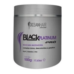 Ocean Hair - Mascarilla Matizadora BLACK PLATINUM PRO 500 G
